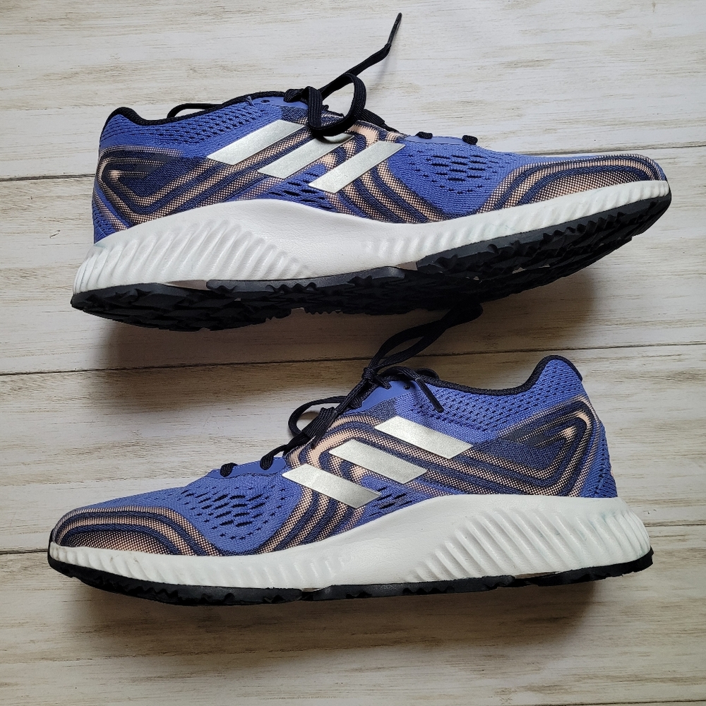 Adidas Aerobounce 2 Running Shoes Lilac/Silver Women's 10 AQ0540 Sneakers Gym - Picture 5 of 12